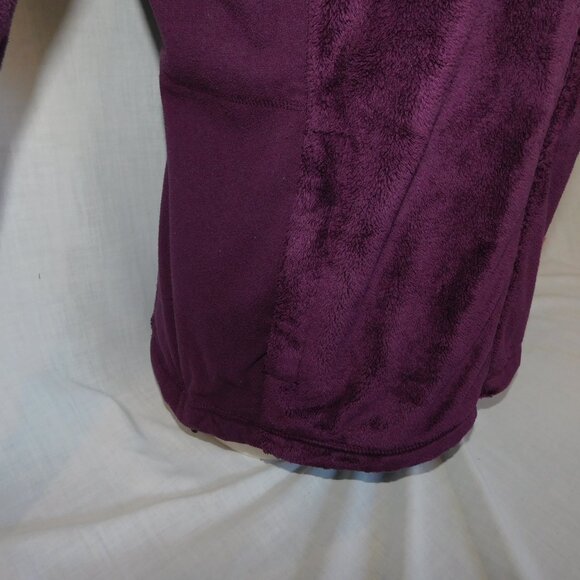 LL Bean Womens M Purple Plum Full Zip Fleece Plush Jacket Sweater - Picture 7 of 12